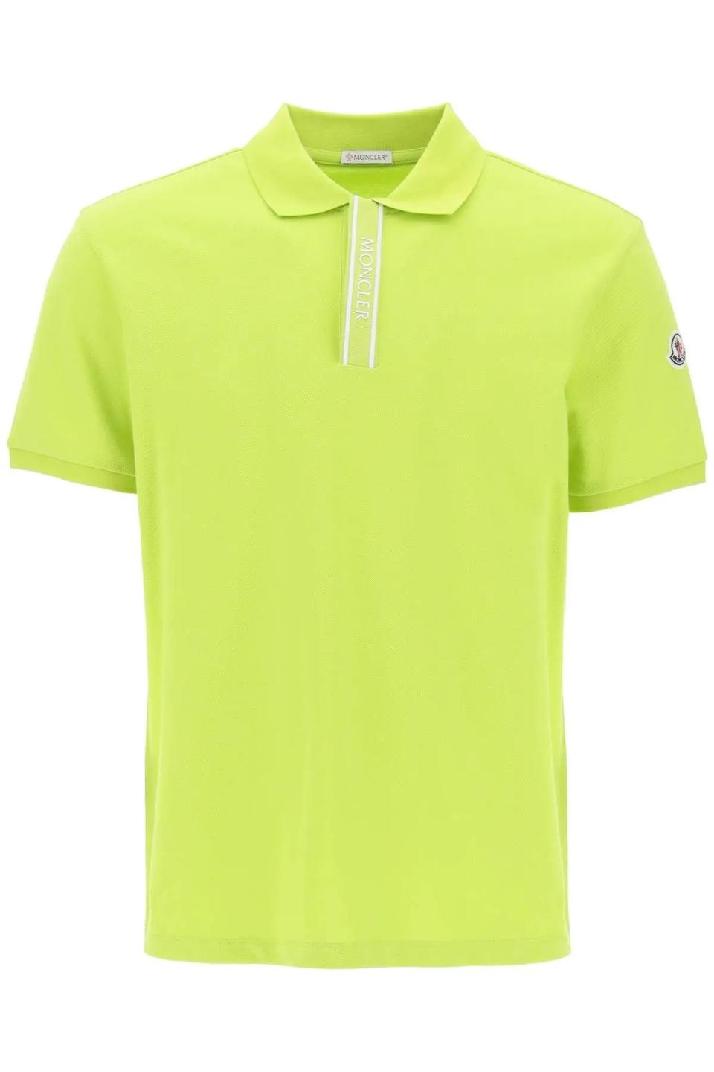 MONCLERpolo shirt with branded button