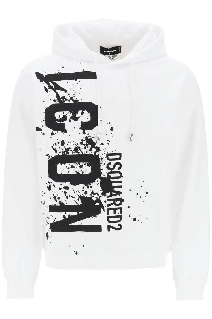 DSQUARED2cool fit hoodie with icon splash print