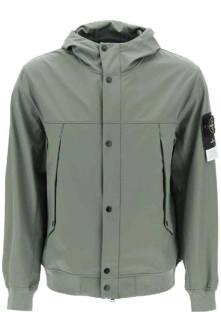 STONE ISLANDlight soft shellr hooded jacket