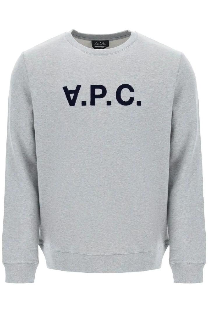 A.P.C.flock v.p.c. logo sweatshirt