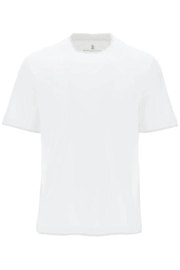 BRUNELLO CUCINELLI브루넬로 쿠치넬리 남성 티셔츠 layered-effect t-shirt