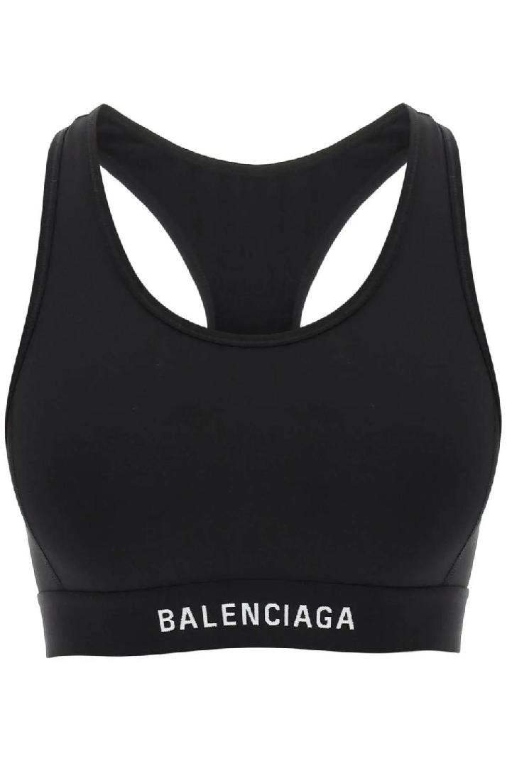 BALENCIAGAsports bra with contrasting logo