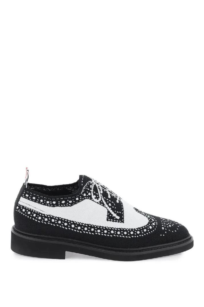 THOM BROWNE톰브라운 남성 로퍼 longwing brogue loafers in trompe l&#039;oeil knit